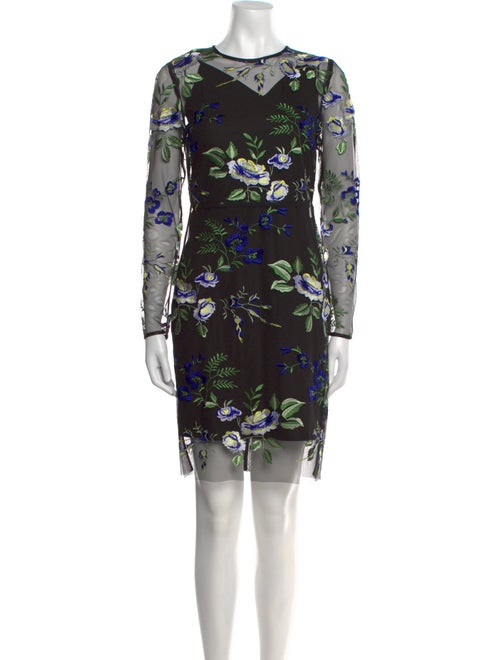 Diane von Furstenberg Floral Print Knee-Length Dress