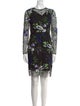 Diane von Furstenberg Floral Print Knee-Length Dress