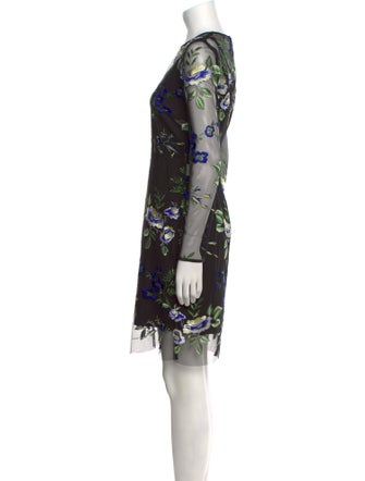 Diane von Furstenberg Floral Print Knee-Length Dress