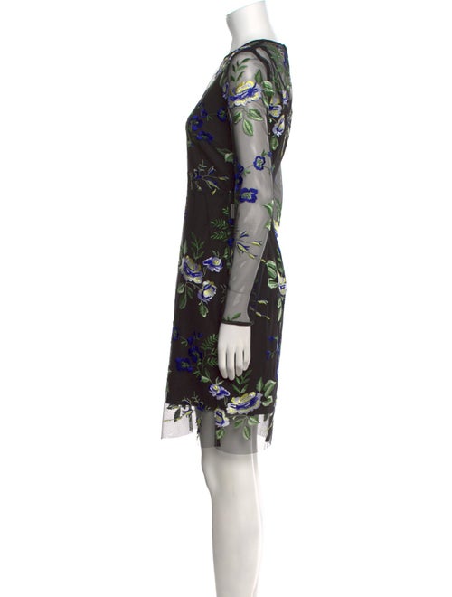 Diane von Furstenberg Floral Print Knee-Length Dress