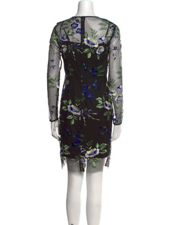 Diane von Furstenberg Floral Print Knee-Length Dress