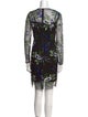 Diane von Furstenberg Floral Print Knee-Length Dress