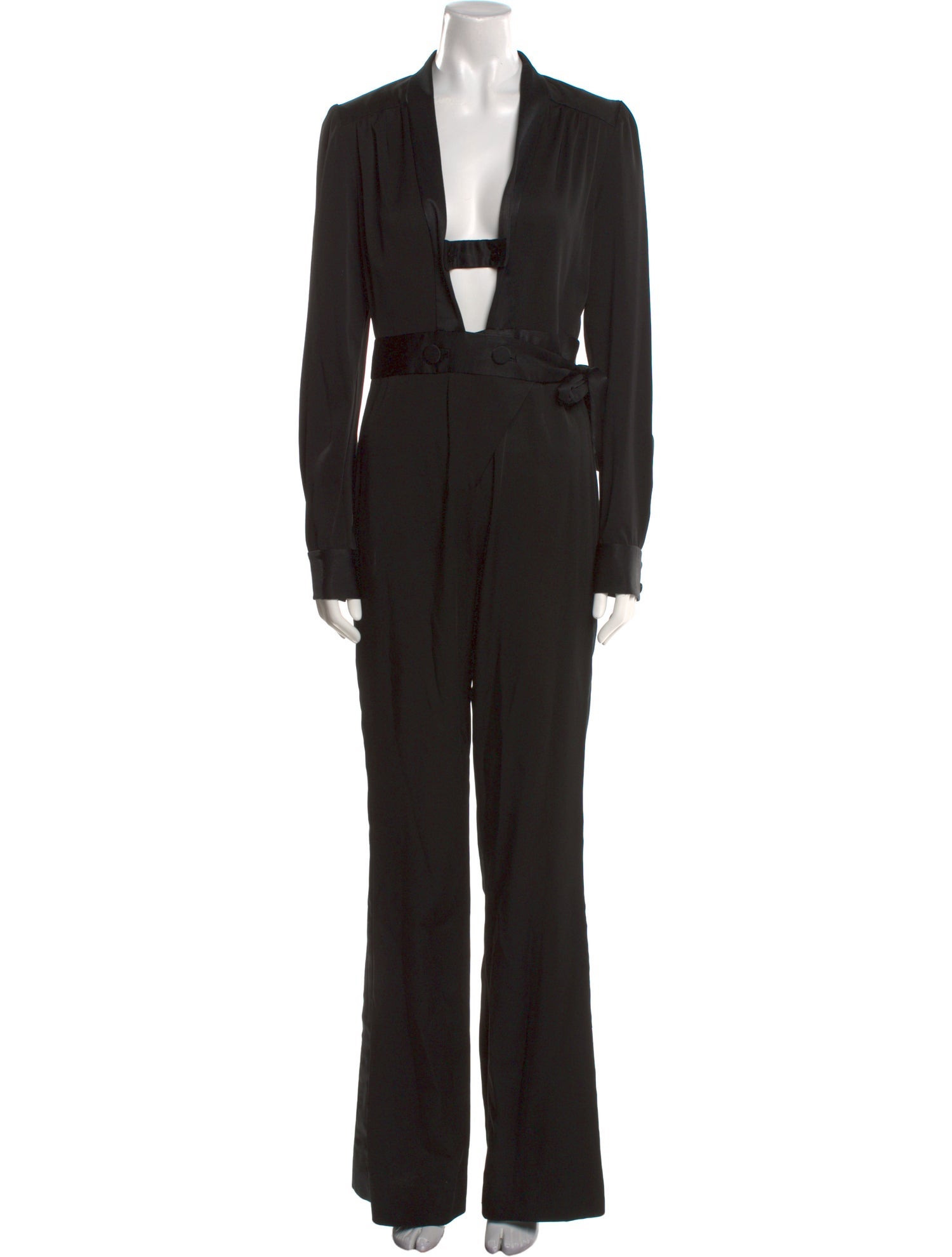 Diane von Furstenberg Plunge Neckline Jumpsuit