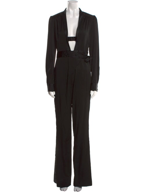 Diane von Furstenberg Plunge Neckline Jumpsuit