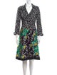 Diane von Furstenberg Floral Print Midi Length Dress