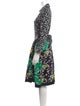 Diane von Furstenberg Floral Print Midi Length Dress