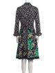 Diane von Furstenberg Floral Print Midi Length Dress