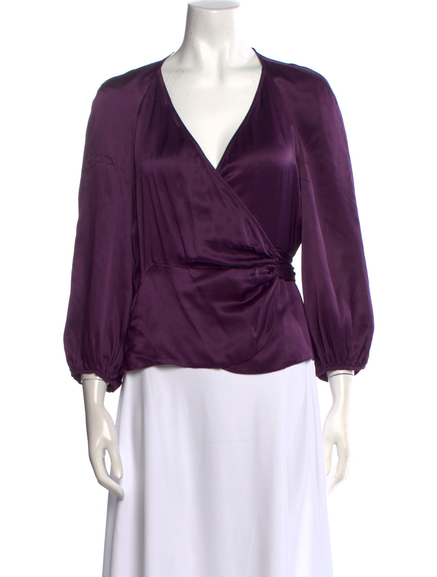 Diane von Furstenberg Silk V-Neck Blouse