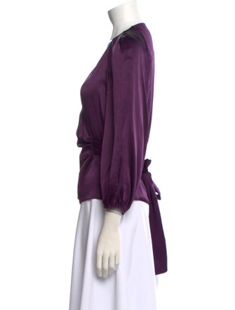 Diane von Furstenberg Silk V-Neck Blouse