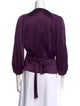 Diane von Furstenberg Silk V-Neck Blouse