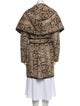 Diane von Furstenberg Faux Fur Animal Print Faux Fur Coat