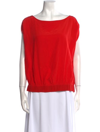 Diane von Furstenberg Silk Bateau Neckline Blouse