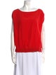 Diane von Furstenberg Silk Bateau Neckline Blouse