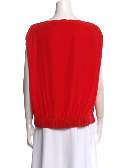 Diane von Furstenberg Silk Bateau Neckline Blouse