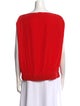 Diane von Furstenberg Silk Bateau Neckline Blouse