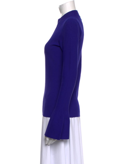 Diane von Furstenberg Mock Neck Long Sleeve Top