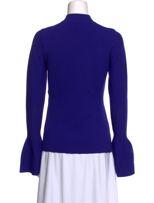 Diane von Furstenberg Mock Neck Long Sleeve Top