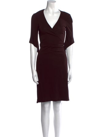 Diane von Furstenberg V-Neck Knee-Length Dress