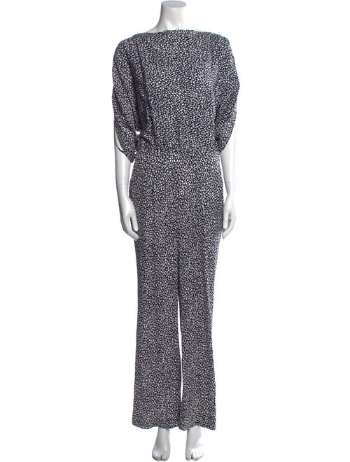 Diane von Furstenberg Silk Printed Jumpsuit
