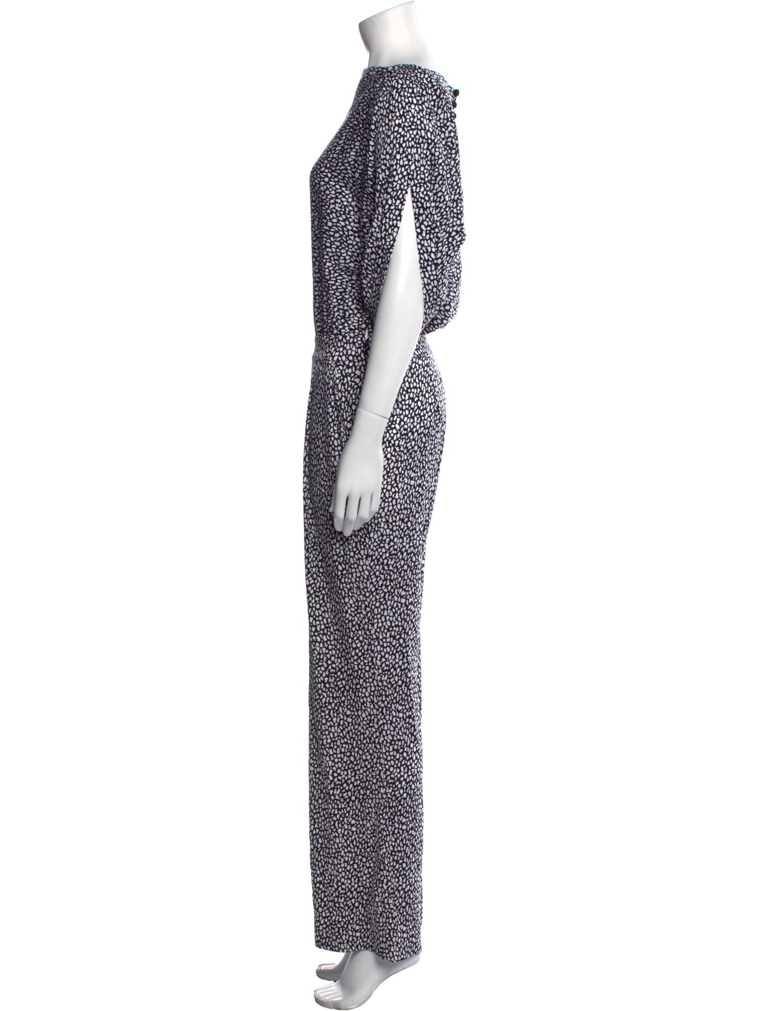 Diane von Furstenberg Silk Printed Jumpsuit