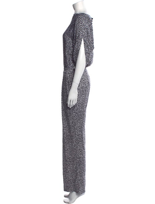 Diane von Furstenberg Silk Printed Jumpsuit
