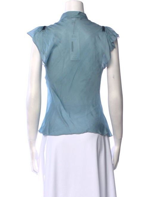 Diane von Furstenberg Silk V-Neck Blouse