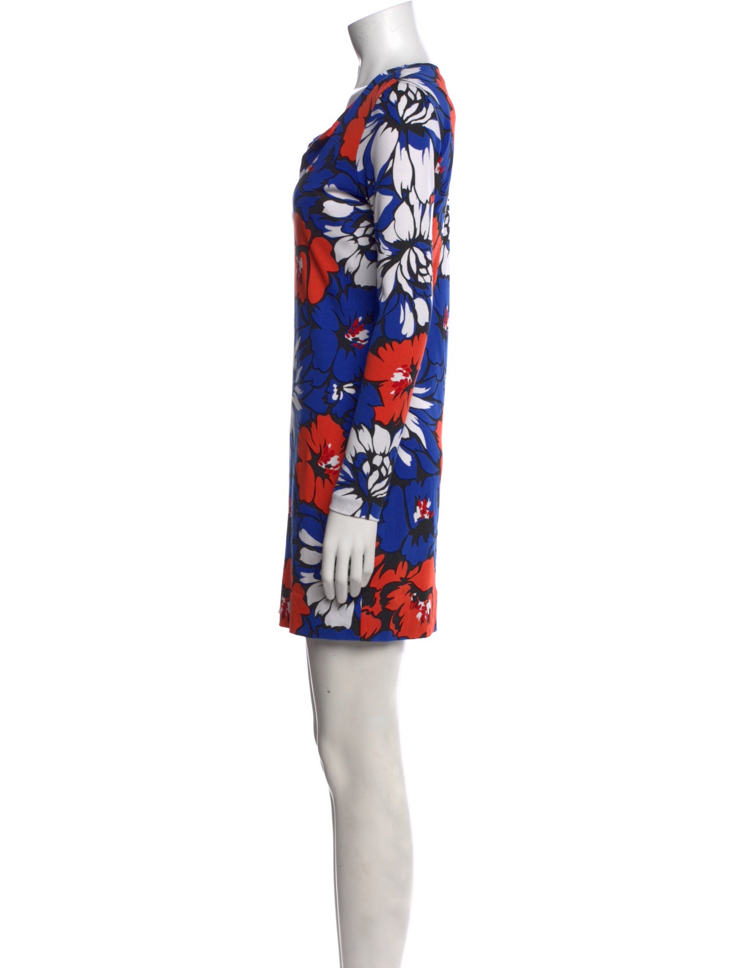 Diane von Furstenberg Floral Print Mini Dress
