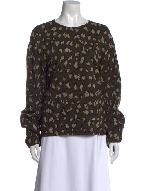 Diane von Furstenberg Printed Crew Neck Sweatshirt