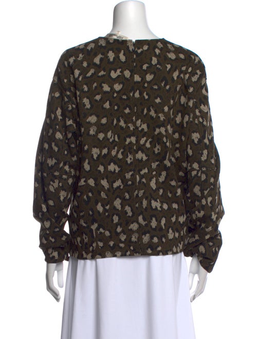Diane von Furstenberg Printed Crew Neck Sweatshirt