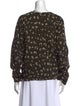 Diane von Furstenberg Printed Crew Neck Sweatshirt