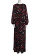 Diane von Furstenberg Floral Print Long Dress
