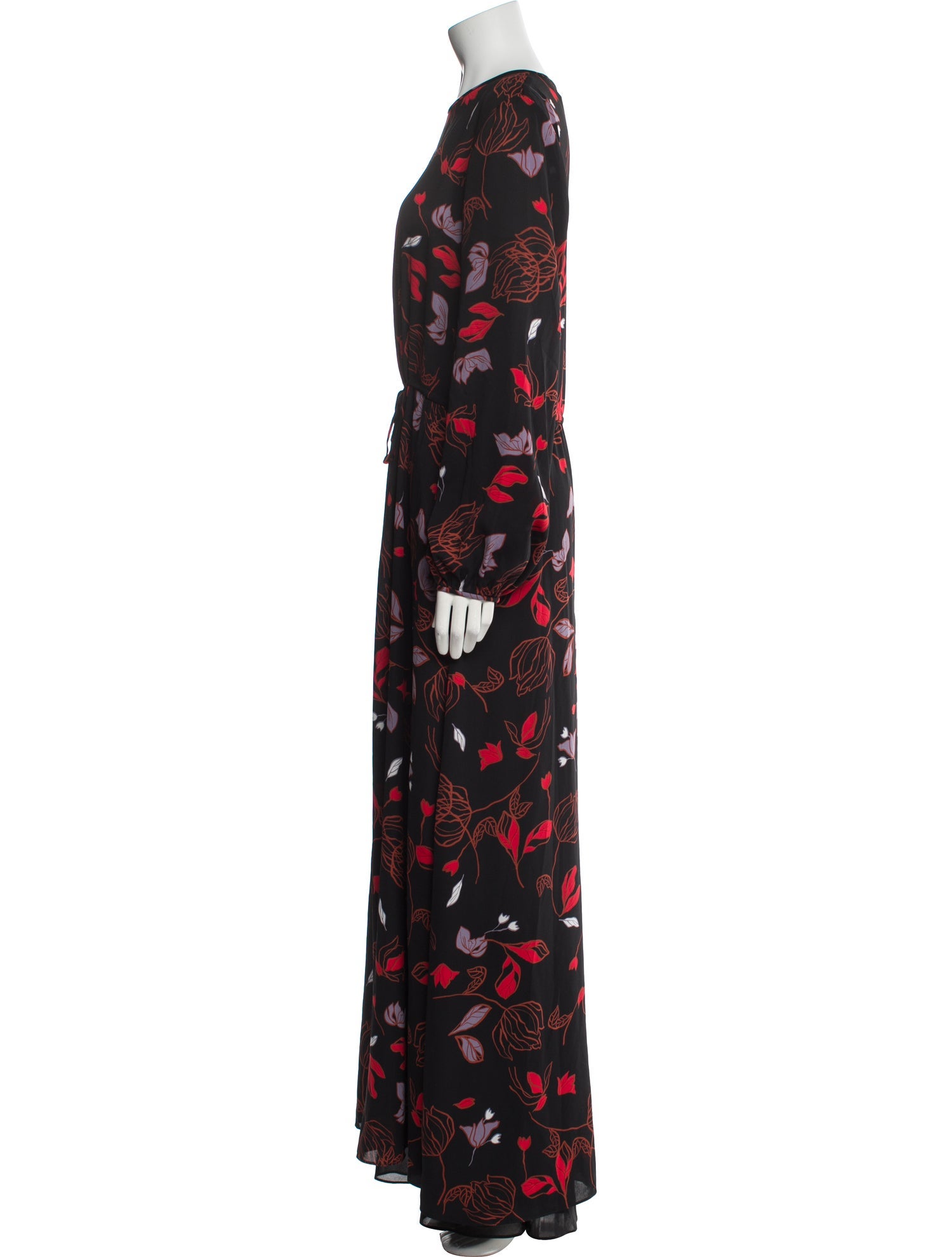 Diane von Furstenberg Floral Print Long Dress
