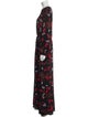 Diane von Furstenberg Floral Print Long Dress