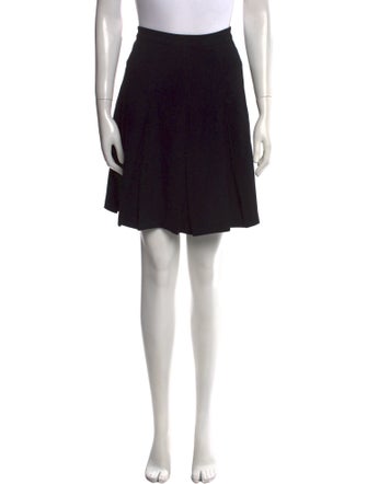 Diane von Furstenberg Pleated Accents Knee-Length Skirt