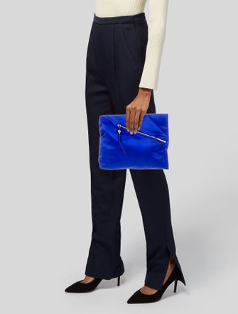 Diane von Furstenberg Satin Clutch