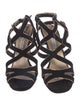 Diane von Furstenberg Suede Printed Slingback Sandals
