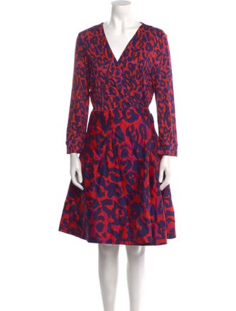 Diane von Furstenberg Silk Knee-Length Dress
