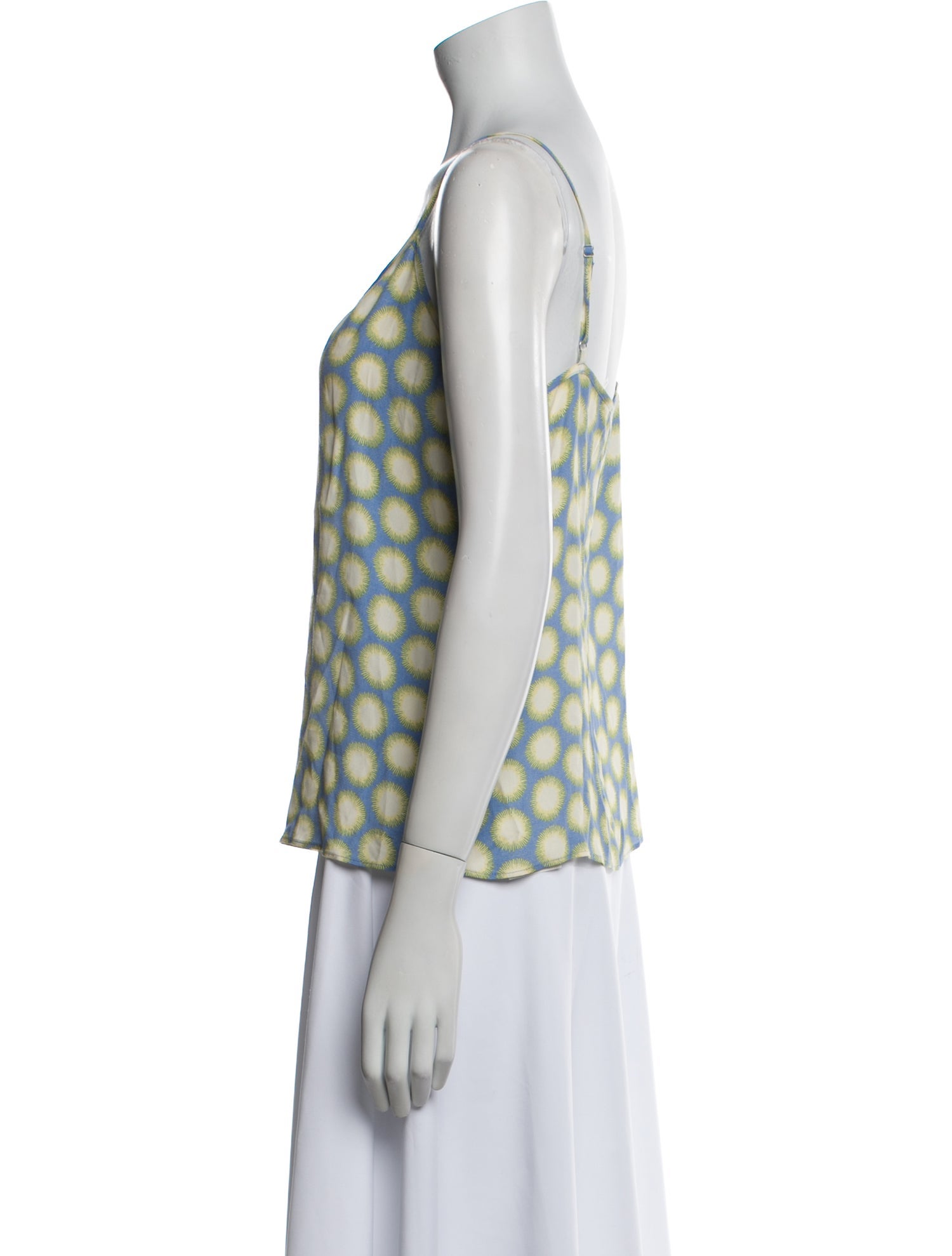 Diane von Furstenberg Printed V-Neck Top