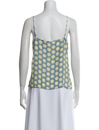 Diane von Furstenberg Printed V-Neck Top