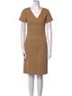 Diane von Furstenberg V-Neck Knee-Length Dress