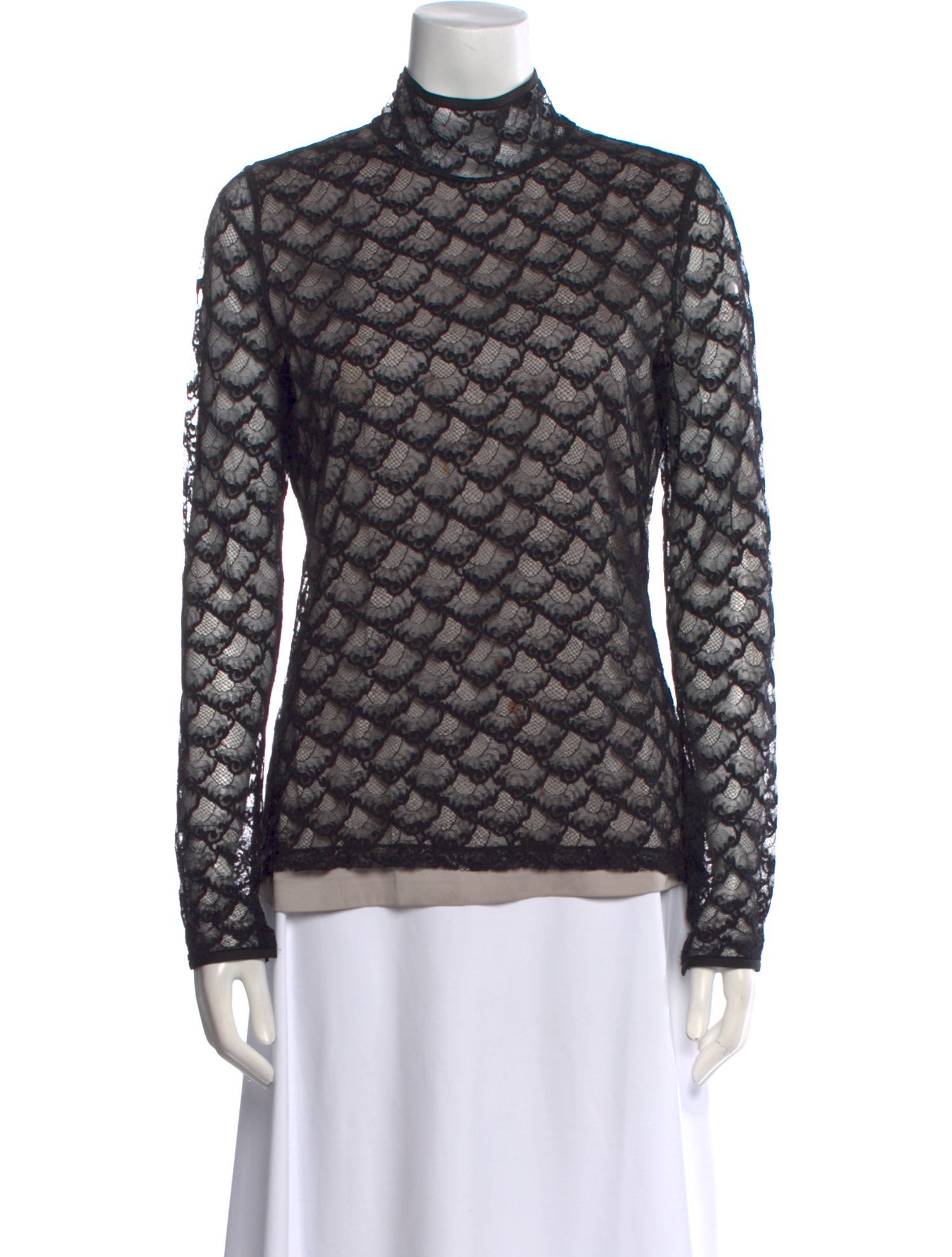 Diane von Furstenberg Printed Mock Neck Sweatshirt