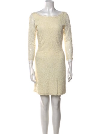 Diane von Furstenberg Scoop Neck Mini Dress