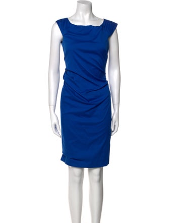 Diane von Furstenberg Bateau Neckline Knee-Length Dress