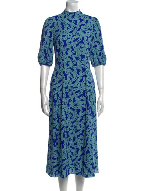 Diane von Furstenberg Printed Midi Length Dress