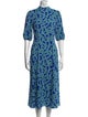 Diane von Furstenberg Printed Midi Length Dress