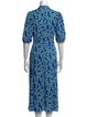 Diane von Furstenberg Printed Midi Length Dress
