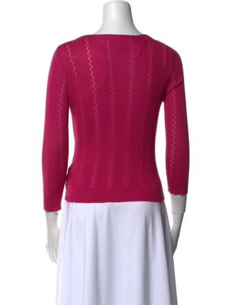 Diane von Furstenberg Silk Scoop Neck Sweater