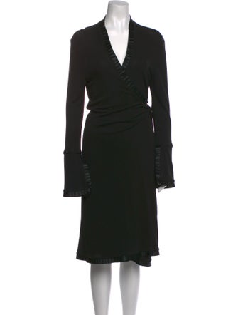 Diane von Furstenberg V-Neck Midi Length Dress