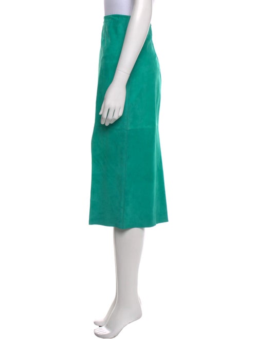 Diane von Furstenberg Suede Midi Length Skirt