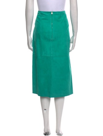 Diane von Furstenberg Suede Midi Length Skirt